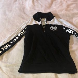 Victoria’s Secret PINK Black Quarter Zip